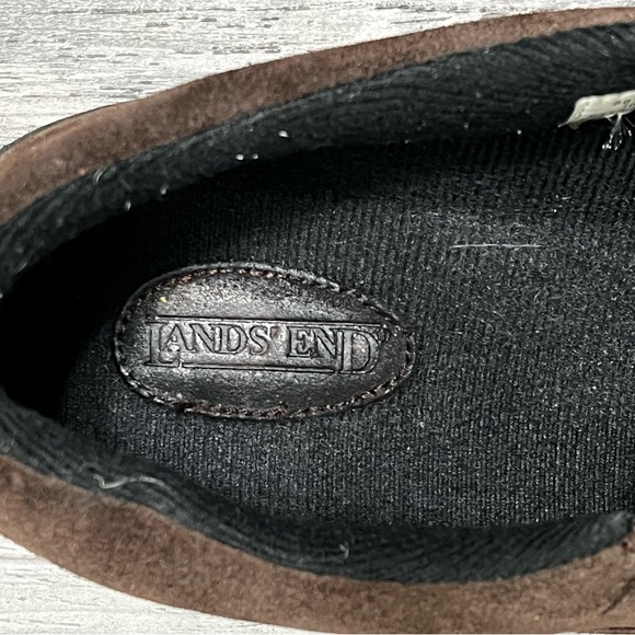 Lands End Men’s Suede Hiking Trail Walking Slip-on Shoes US Size 10 D #86169 - Picture 4 of 8